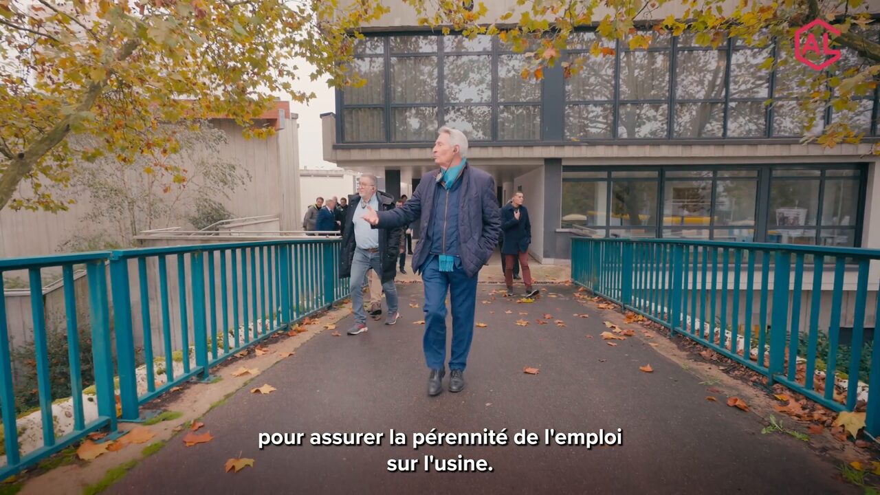 Passerelle du quartier de la Source à Orléans, requalifié par le renouvellement urbain